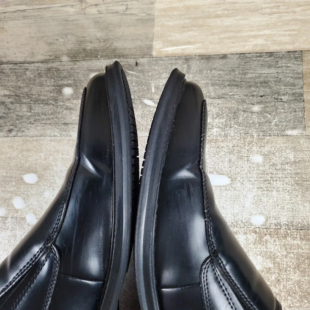 Dockers Lawton Mens Work Dress Loafer Shoe Sz 8.5 M Black Leather Slip Resistant